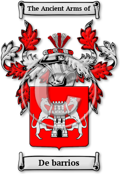 De barrios Family Crest Download (jpg) Legacy Series - 150 DPI